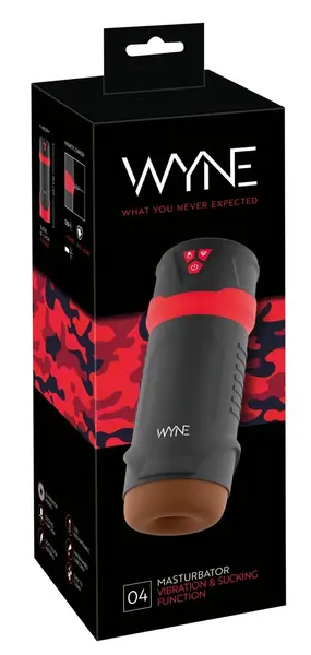 WYNE Intimna Mašina sa Negativnim Pritiskom Sisanjem i Vibracijom, 23.7 cm, Crna
