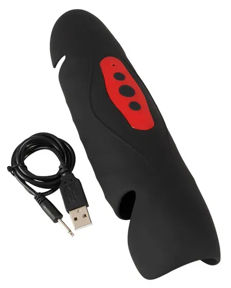 Rebel Intimni Trener 3-Tačkasti Vibrirajući Silikon, 22.1 cm, Crna