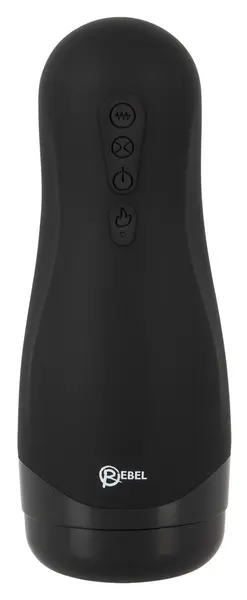 Rebel Intimna Mašina 3-u-1 Grejanje Vibracija Sisanje Crna 26 cm