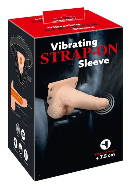 You2Toys Vibrantni Strap-On Nastavak sa Podesivim Pojasom Vodootporan 17.5cm
