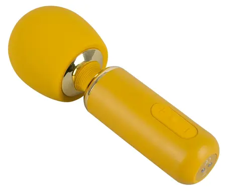 Your New Favorite Wand Vibrato Yellow Massage Device 18.4 cm Rechargeable