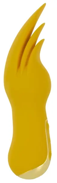 You2Toys Dynamic Licking Vibrator Yellow - 3 Flexible Silicone Tips 18.6cm