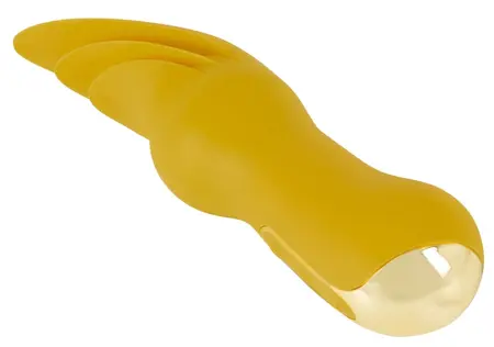 You2Toys Dynamic Licking Vibrator Yellow - 3 Flexible Silicone Tips 18.6cm