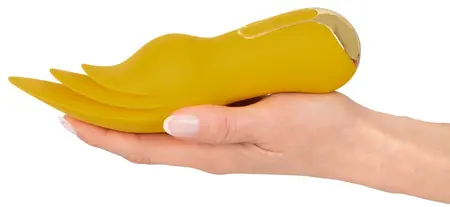 You2Toys Dynamic Licking Vibrator Yellow - 3 Flexible Silicone Tips 18.6cm