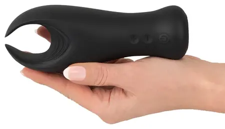 Rebel Fleksibilna Silikonska Intimna Mašina sa Vibro-Krilcima Crna 16cm