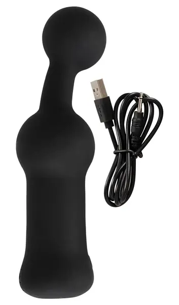 Black Velvets Vibrator za Prostatu 10-Režima Fleksibilni Analni Masažer, Crni