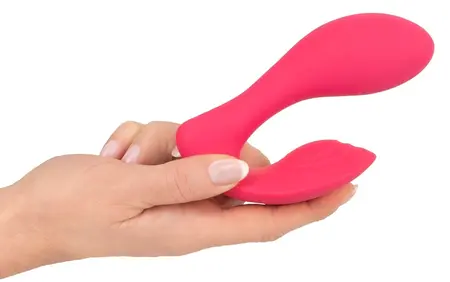 Sweet Smile G-Spot Panty Vibrator Dual Motor Silicone Pink 12.8cm