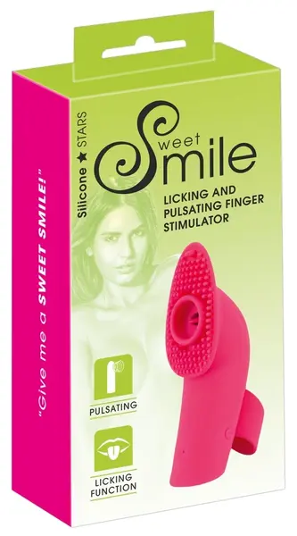 Sweet Smile Licking & Pulsating Finger System, Silicone, USB, 10 Modes