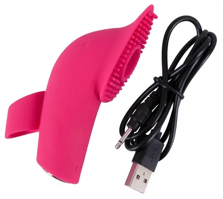 Sweet Smile Licking & Pulsating Finger System, Silicone, USB, 10 Modes