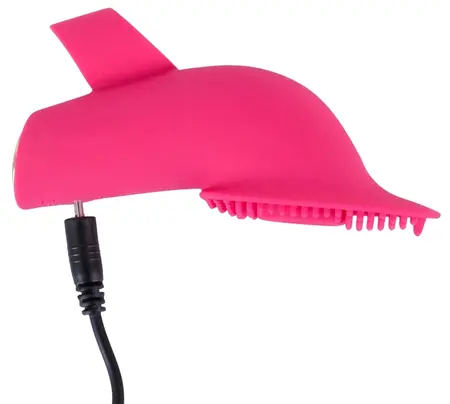 Sweet Smile Licking & Pulsating Finger System, Silicone, USB, 10 Modes