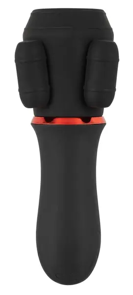 Rebel Dvomotorni Intimni Stimulator Kompaktni Vodootporan Crni 16.9cm