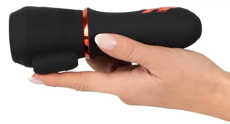 Rebel Dvomotorni Intimni Stimulator Kompaktni Vodootporan Crni 16.9cm