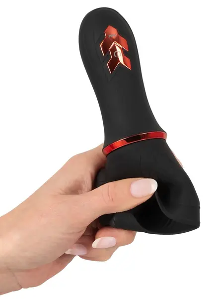 Rebel Dvomotorni Intimni Stimulator Kompaktni Vodootporan Crni 16.9cm