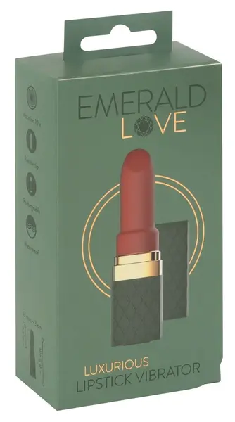 Emerald Love Luksuzni Mini Vibrirajući Uređaj u Oblicu Ruža, Ružičasti, 8.5 cm