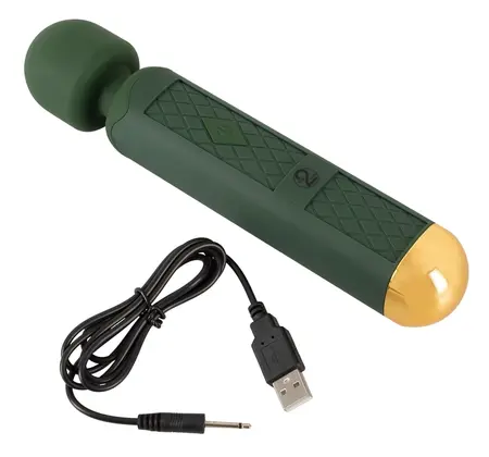 Emerald Love Luxurious Wand Massager Rechargeable Waterproof 10 Modes 22.2cm