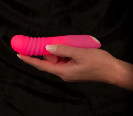 You2Toys Flashing Mini Vibe Pink - Compact Rechargeable Massager, 15 cm