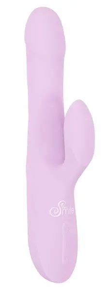 Sweet Smile Thrusting Pearl Vibrator Silicone Dual-Motor 24.8 cm Pink