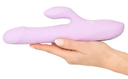 Sweet Smile Thrusting Pearl Vibrator Silicone Dual-Motor 24.8 cm Pink