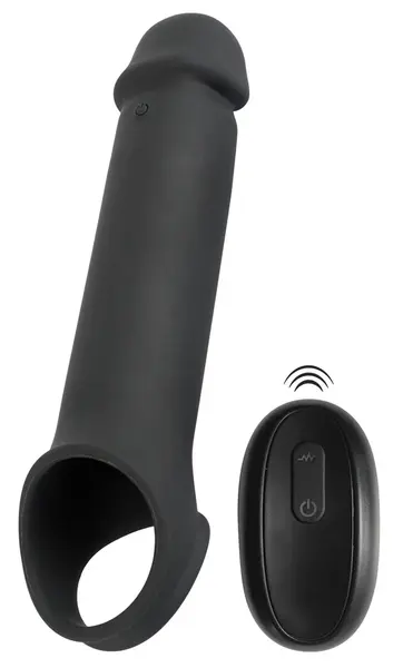 Rebel RC Intimni Produžni Rukav 8cm Vibrirajući Crni Podesiv