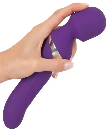 Javida Wand & Pearl Dvostrani Vibrator Silikon 24cm USB Punjiv
