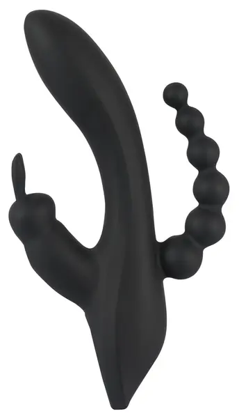 Smile Trostruki Multi-Zona Vibrator sa Zecom i Perlama, 20.8 cm, Ljubičasti