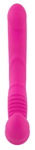 RC Strapless Dual Vibrator with Remote Control, Soft Touch, 22 cm