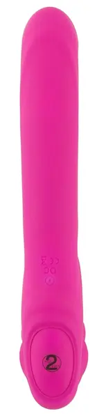 RC Strapless Dual Vibrator with Remote Control, Soft Touch, 22 cm
