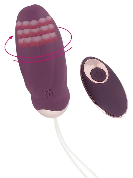 Javida RC Rotirajuća Intimna Lopta - 8 Režima, Silikon, Punjiva, 18.5cm