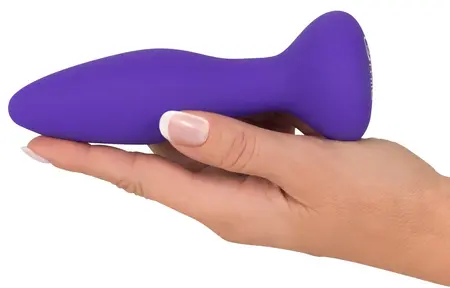 Sweet Smile RC Anal Plug Liquid Silicone 10 Modes Black 14.5cm