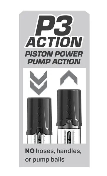 Pump Worx Max Boost Crni Manualni Vakuum Sistem za Povećanje 28.6cm