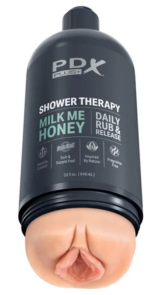 PDX Plug Shower Therapy Milk Me Honey Intimna Mašina 20.7cm