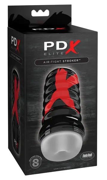 PDX Elite Air Tight Frosted Manualni intimni uređaj, Transparentni 19.1 cm