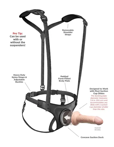 Pipedream Body Dock Strap-On Suspenders podesivi remen sistem