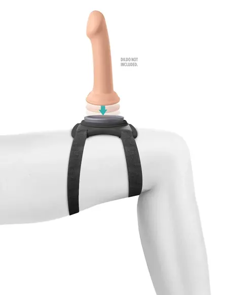 Pipedream Body Dock Lap Strap Adjustable Intimate System Black