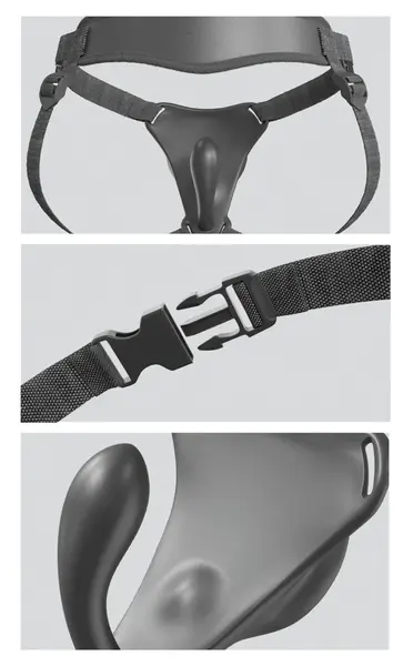 Pipedream Body Dock G-Spot Pro Harness sa vibrirajućom pločom, podesivi kaiševi