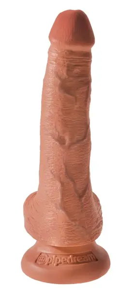 King Cock Model 6 with Suction Cup, Tan, 15.2 cm, PVC