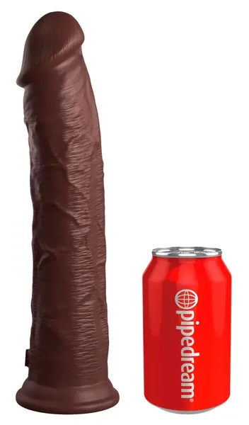 King Cock Elite KCE 11 Dual Density Silicone Model Brown 29.5 cm