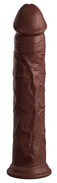 King Cock Elite KCE 11 Dual Density Silicone Model Brown 29.5 cm