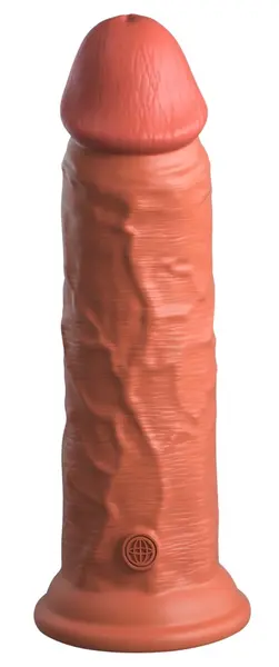 King Cock Elite KCE 8 Dual Density silikonski model Tan 22 cm