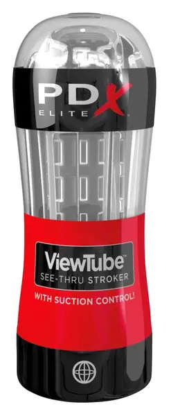 PDX Elite ViewTube transparentni intimni uređaj, 18,5 cm, uklonjivi rukav
