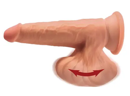 King Cock Plus 7” Triple Density Model with Swinging Feature Tan