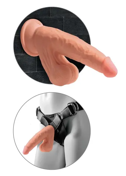 King Cock Plus 7” Triple Density Model with Swinging Feature Tan