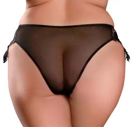 HookUp Panties Remote-Controlled Lace Briefs XL-XXL with Vibro-Bullet
