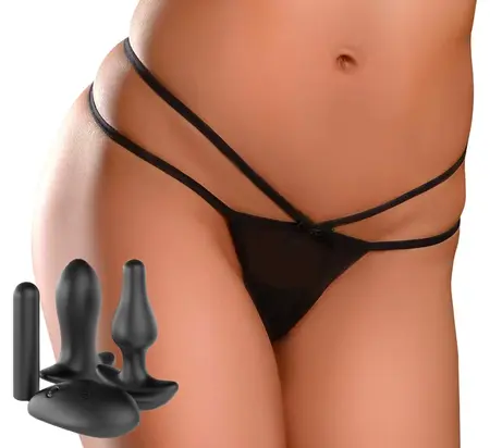HookUp Panties Remote Triple Teaser S-L - Wireless Intimate Set