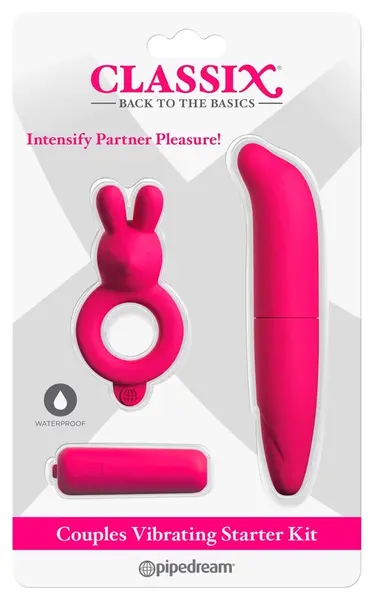 Classix Couples Star Set by Pipedream - 3-in-1 Vibrating Kit, Waterproof