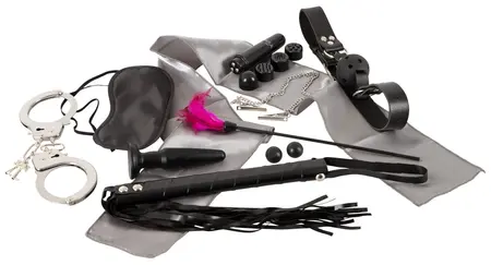 FFSLE Ultimate Bondage Kit 10-delni set sa dodacima crni