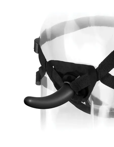 FFSLE The Pegger Adjustable Strap-On Set with Curved Suction Cup Attachment 12cm