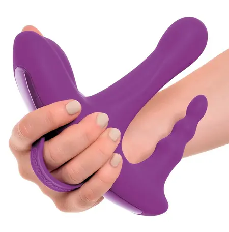Pipedream Rock N' Ride Triple Action Vibrator Silicone 17.8cm Purple