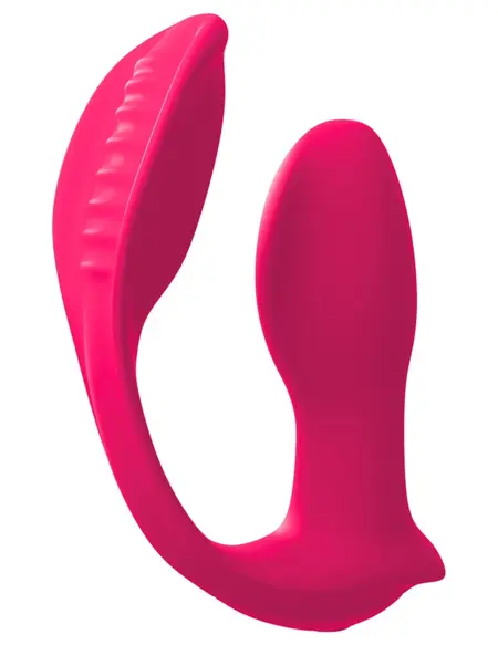 Pipedream Threesome Double Ecstasy Remote Silicone Dual Stimulator 14.1cm