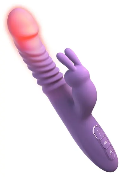 Fifty Shades of Her Thrusting Silicone Rabbit intimni sistem, 24 cm, roze